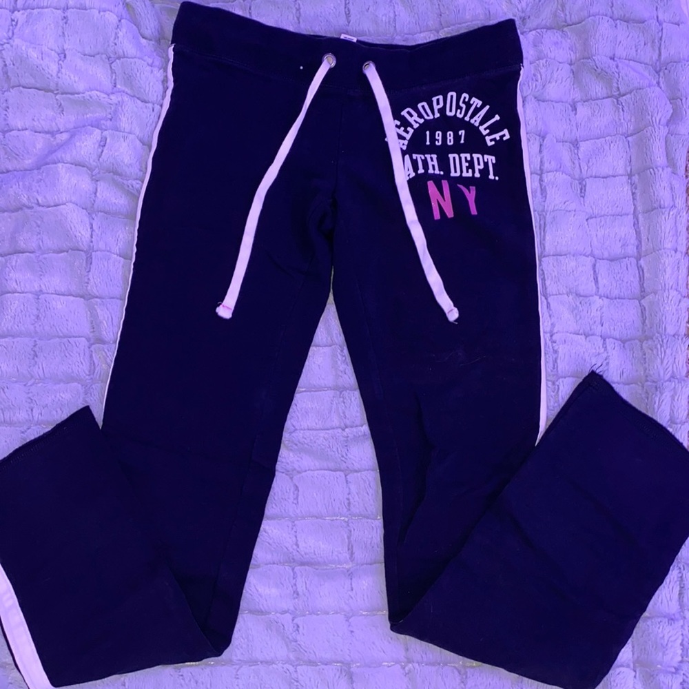 aeropostal navy sweatpants 1987 ATH.DEPT NY